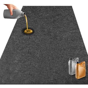 Garage Floor Mats for Under Car,6.6x8.5 FT Oil Spill Mat,Oil Absorbent Golf Cart Parking Mat,Protect Floors from Oil Drips, Spills, Stains and Splatters