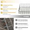 2026 Upgraded DD82-01384A Dishwasher Lower Rack Replacement for Samsung Dishwasher Parts 22.4" x 20.5" DW80M2020US DW80R2031US DW80R2031UG DW80N3030UW Samsung Dishwasher Lower Dishrack Bottom Rack
