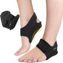 Plantar Fasciitis Relief Sleeve with Arch Support Inserts- Anti Slip Heel Insoles for Women/Men Flat Feet Achilles Tendonitis
