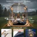VEVOR Pop up Sports Tent, 8 Sizes Optional Clear Bubble Tent for 1-6 Person, Waterproof Outdoor Pod with Floor Mat & Top Cover, Garden Igloo Dome Tents Camping Shelter for Sports Watching, 63" L x 63" W x 71.7" H