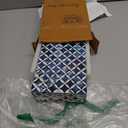 Handicrafts Home Decorative Storage Box with Lid- 8x5x2” Small Keepsake, Trinket Box, Memory Box- Decorative Boxes for Home Decor, Centre Table, Giftable Storage Accent- Blue White Star