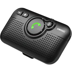 Bluetooth Car Speaker for Cell Phone, Handsfree Bluetooth Car Kit Motion AUTO ON Off Support Siri Voice Assistant Handsfree Speakerphone with Visor Clip - BC980P