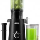 Black Juicer Machines with Wide Mouth, High Juice Yield
