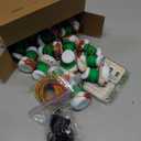 120 Pcs Mallard Duck Tag Cruise Kit Includes Mini Cruising Rubber Ducks Luggage Shaped Tags Elastic Rubber Bands and Mini Sunglasses for Hiding Ducking Luggage Carnival Party Game Rewards