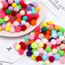 2 x Vesslam[400 pcs] - 300 Pieces 1 Inch Assorted Pompoms with 100pieces 0.3 Inch Wiggle Eyes Multicolor Arts and Crafts Pom Poms Balls for Kids DIY Art Creative Crafts Decorations (Multi-Colored)