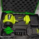 Leaf Blower Cordless - Lightweight Electric Handheld Blower with Battery and Charger, 3 Speed Mode, Blowers for Lawn Care, Patio Cleaning, Dust Cleaner, Snow Blower (Green)