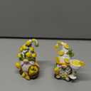 Hodao 2PCS Lemon Gnome Figurine Set - Lemon-Themed Gnome Indoor Home Decor for Summer - Small Decorative Gnomes for Kitchen, Living Room, or Shelf - Cute Ornament Set