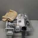 Pet Grooming Vacuum for Dogs & Cats, 12kPa Strong Suction, 50dB Quiet, 2L Dust Cup, 5-in-1 Grooming Kit with Ceramic Clippers, 6 Guide Combs, Vacuum for Shedding & Long-Haired Breeds (White (Orange Handle))