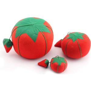 bouti1583 3PCS Tomato Shaped Needle Pin Cushion DIY Handcraft Tool for Cross Stitch Sewing Home Sewing Needle Pin Cushion Pillow Pincushion