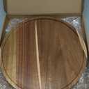 10" Acacia Wood Lazy Susan Organizer Kitchen Turntable for Cabinet Pantry Table Organization (Acacia One Pack)