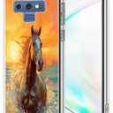 ZHONGWEI Clear Phone Case Compatible with Samsung Galaxy Note 9 with Horse-aa34 - Sleek Protection with Style and Durability for Any Smartphone Model.