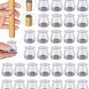 32pcs Chair Leg Floor Protectors,Bar stools Leg Protectors Caps,Dining Room Table Chair Leg Protectors for Hardwood Floors, Chair Leg Covers Silicone Felt Furniture Pads (Small fit: 0.9'' - 1.29'')