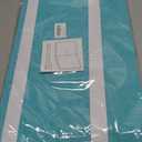 Bulletin Board, 24 x 18 inches Felt Board Decorative Pin Board, Cork Board Alternative for Wall, Foldable Self-Adhesive Vision Board Mood Board with 20 Pushpins - Turquoise Blue