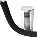 tBesme Insulated Hose Cover Portable A/C Hose Cover Wrap for Portable Air Conditioners, 60" Length (Black)