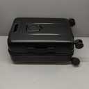 NINETYGO Carry on Luggage 22X14X9 Airline Approved with Front Pocket, 20 Inch Luggage with Front Compartment, Expandable, Double Spinner Wheels, Hardsided PC, TSA Lock (Black, Seine Max)