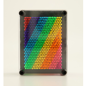 3D Pin Art Rainbow Pin Art Sensory Fidget Board Game Toy Pin Impression Toy Sculpture Toys Hand Pin Toy Gift for Kids, Girls, Boys, Adults