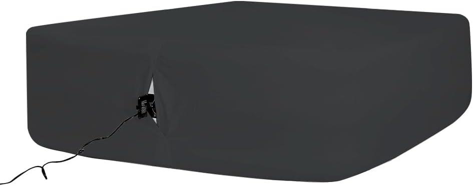 Bedecor Air Bed Sheets for Mattress Cover Removable Bed and Elastic Band Super Soft and Breathable & Deep up to 21" Black Twin