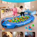 Blow up Inflatable Toddler Travel Bed with Sides, Toddler Air Mattress for Camping, Traveling, Hotel, or Home Use,Avocado Plush Toy Included, Snuggle Luxe