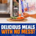 Ziploc Zip 'n Steam Food Storage Cartons for Meal Prep, Healthy Meals in Minutes, Microwave Safe, 10 Count