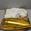 Wokceer 6.6 FT Wedding Arch Stand and Arch Cover, Metal Arch Stand with Arch Stand Cover for Birthday Party Wedding Ceremony Bridal Baby Shower Event Decor (Ivory)