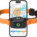 RPZ Invisible Dog Fence, GPS Wireless Electric Fence System Perimeter Collar for Dogs with Phone App No Subscription, Pet Containment System Outdoor for Yard, Orange