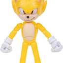 Sonic 3 Movie Action Figures - 5-Inch Super Sonic Collector Toy Figure, Highly Articulated for Boys & Girls - Officially Licensed 3 Movie Product