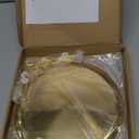 2 Set Stainless Steel Cupcake Stand, Gold Metal Serving Tray Cake Holder Cake Display Stand for Holiday Dessert Table Decorations Birthday Party Wedding (3 Tier x 2)