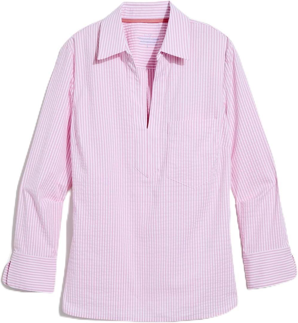 Vineyard Vines Women's Savannah Harbor Top - Pink, Small