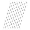 uxcell 10 Pcs 304 Stainless Steel Round Rod, 3/16" Diameter, 18"(450mm) Length Metal Solid Shaft Rods, Steel Stick Lathe Bar Stock for Crafts DIY Models Plane Ship Cars