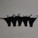 Aogda Thong Women's Underwear Low Rise String Bikini Cotton Panties Tagless Stretch Panty 5 Pack XS