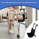 Knee Sling for Walker, Leg and Hip Support Up to 300lbs with Cushion