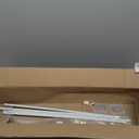 Jetec 4 Pieces Extendable Curtain Rod Cupboard Bars Tensions Adjustable Plastic Curtain Rod with 10 Pieces Self Adhesive Hooks for Home Bathroom Hotel Supply(23.6 to 37.4 Inch,White)