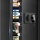 6.0 Cub Large Home Safes Fire and Waterproof, Anti-theft Fire Proof Safe Box with Digital Keypad, Key Lock and 3 Removable Shelves, Security Safes Fireproof Waterproof for Home Document Valuables
