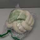 Decorative Throw Knot Pillow Ball for Home Chair Sofa Couch Bed Aesthetic Round Decor Pillows Lambswool Knotted Pillow Cushion (Beige, 8inches)