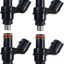 JEENDA 4pcs Fuel Injectors 49033-0015 Compatible with 2007-2012 2021-2022 Kawasaki Ninja ZX6R ZX600R ZX600P