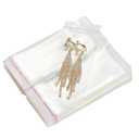 400 Pack 2" x 4" Thick Clear Cellophane Bags Self-Sealing Resealable Self Adhesive Cello Poly Bag 1.6 Mil Packaging Jewelry Beads Candy Gifts Bags