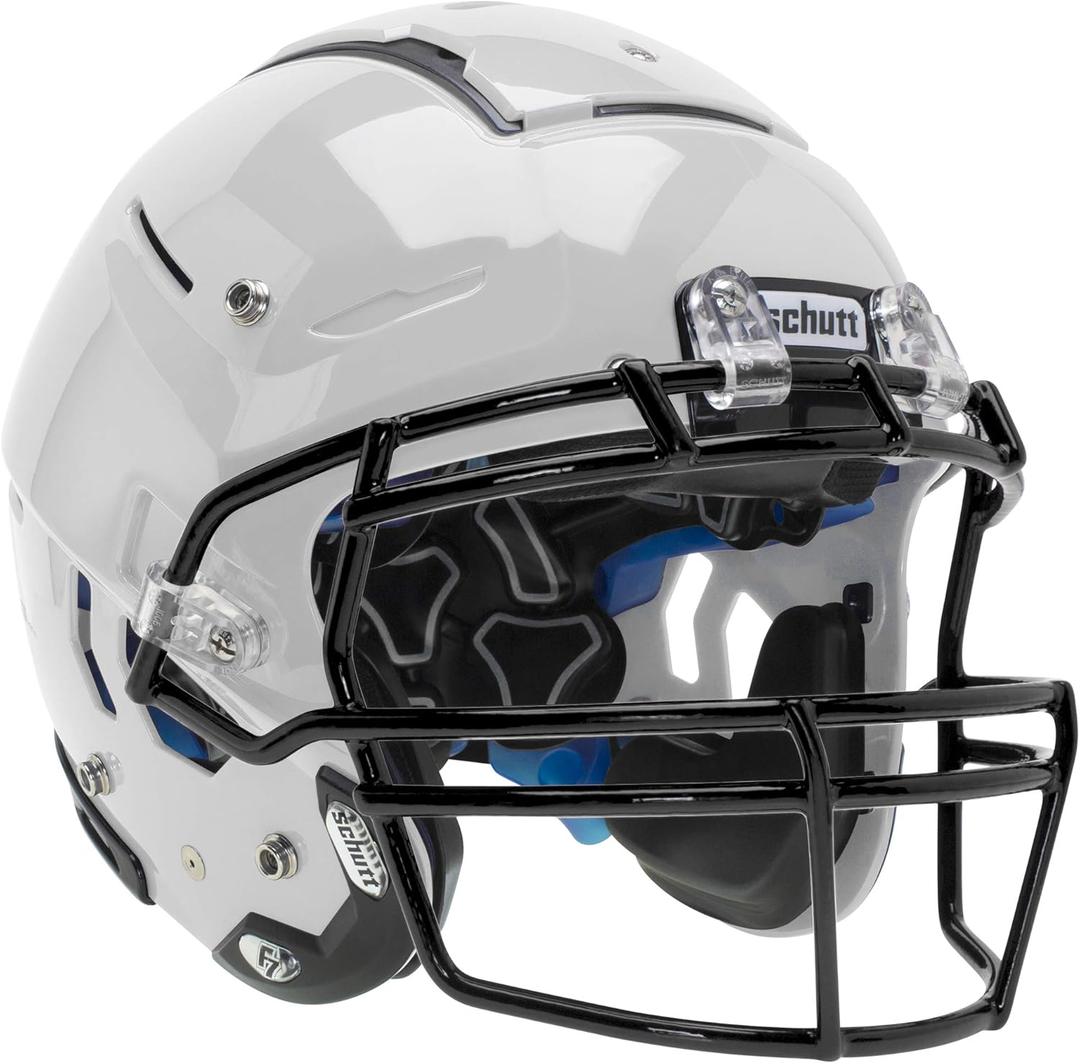 Schutt F7 LX1 Youth Football Helmet (Medium, White)