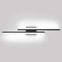PRESDE Black Bathroom Light Fixtures Over Mirror 32inch LED Vanity Light for Bathroom Modern Bath Vanity Lighting Bar Dimmable (Black-Dimmable)