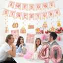 40th Birthday Decorations Women Balloons - 14 Pcs Rose Gold Awesome Since 1986 Theme With 40 Number Foil Balloon Pre-Strung Banner Hanging Swirls Vintage 1986 Poster For 40 Year Old Party Supplies