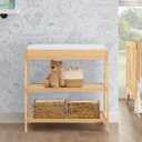 Delta Children Scout Changing Table, Natural, 35.25"W x 18.75"D x 34.7"H