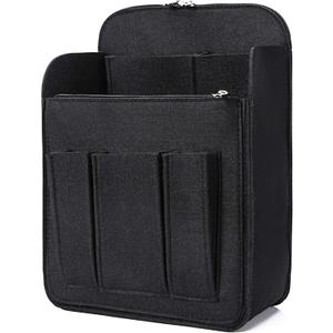 Yoillione Felt Backpack Organizer Insert for Women and Men, Large Travel Rucksack Insert with High Capacity, Lightweight Bag Organizer with Zipper Pocket (Black)