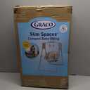 Graco Slim Spaces Compact Baby Swing, Space Saving Portable Bay Swing with Height Adjustable Legs & Soft Toys, Reign
