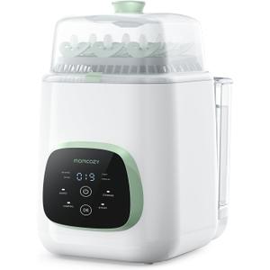 Momcozy KleanPal Pro All-in-One Bottle Washer, Sterilizer & Dryer - White | 9 Cleaning Modes Baby Bottle Washer for Bottles, Pump Parts & Baby Essentials, Time-Saving & Hands-Free, 26 Spray Jets