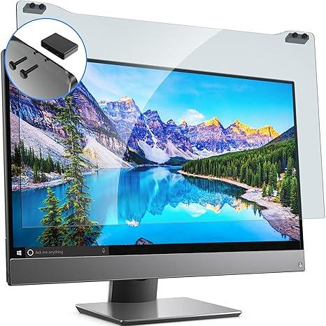 ZYY Diagonal 27 Inch Anti Blue Light Screen Protector for (W 24 1/8 x H 14) Monitor, Desktop PC UV Blocking Filter for Eye Strain, Hanging Computer Screen Blue Light Blocker 27 Inch Monitor