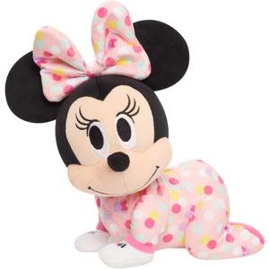 Disney Baby Musical Crawling Pals Plushie, Minnie Mouse, Interactive Crawling Plushie, Stuffed Animal, Kids Toys for Ages 09 Month by Just Play, 10 Inch