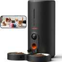WOPET Automatic Cat Feeder with Camera for Two Cats, 6L Smart Pet Feeder with 1080P HD Video & Night Vision, 5G/2.4G WiFi Cat Dog Feeder, 2-Way Audio, SD Card Storage, Up to 10 Meals per Day
