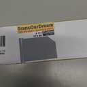 TransOurDream Matte Grey HTV Heat Transfer Vinyl Roll for All Cutter Machines - 12'' x 5ft PU Grey Iron on Vinyl for T-Shirts - Thin and Easy to Weed