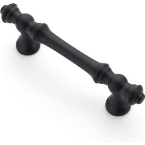 Asidrama 10 Pack 3 Inch(76mm) Matte Black Kitchen Cabinet Handles, Cabinet Pulls Kitchen Cabinet Hardware for Cupboard Drawer Pulls (3" Hole Center)