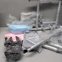 Raised Toilet Seat with Handles, Toilet Seat Riser for Seniors with Adjustable Height & Width, 500lb Handicap Elevated Toilet Seat for Elderly, Pregnant, Fit Any Toilet