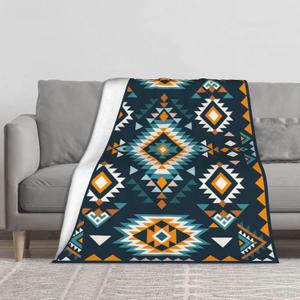 Aztec Soft Throw Blanket Soft Plush Fleece Blankets Warm Cozy Lightweight Fuzzy Blanket for Bed Sofa Couch Home Decor 60"X50"